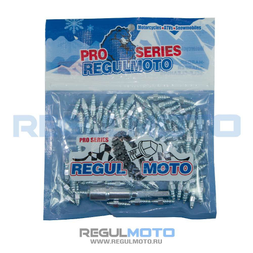 Шипы Regulmoto PRO Series Н19 c карбид-фольфрамовым сердечником (дл. резьбы 10мм) компл. 100шт