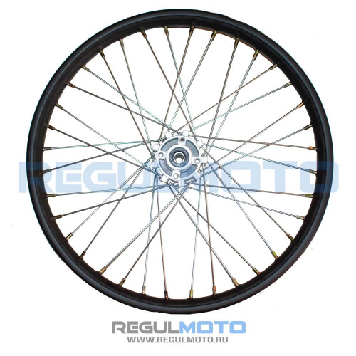 Диск колесный передний 21"x1.60 Sport 003, Athlete, TE, ось 15мм, подшипник RS2/6202, черный