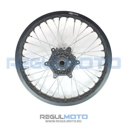 Диск колесный задний 18" Regulmoto Holeshot, Crosstrec, алюминий, сплав 7116 черный