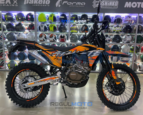 Мотоцикл Regulmoto ATHLETE PRO NEW 6 передач с ПТС (Черный/ оранжевый, , 125788-1)