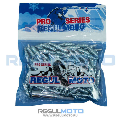 Шипы Regulmoto PRO Series Н25 c карбид-фольфрамовым сердечником (дл. резьбы 15,5 мм) компл. 100шт