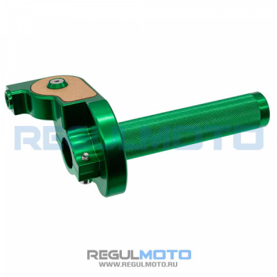 Ручка газа IGP CNC 7075 короткоходная Professional (Зеленый, , IGP-026-1)